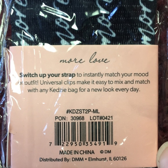 Kedzie Interchangeable Bag Strap- Love More - Picture 3 of 4